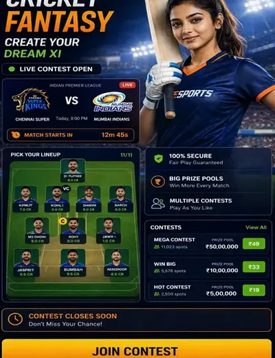 Dreem77 (dreem 77) fantasy cricket & matchday visual 3